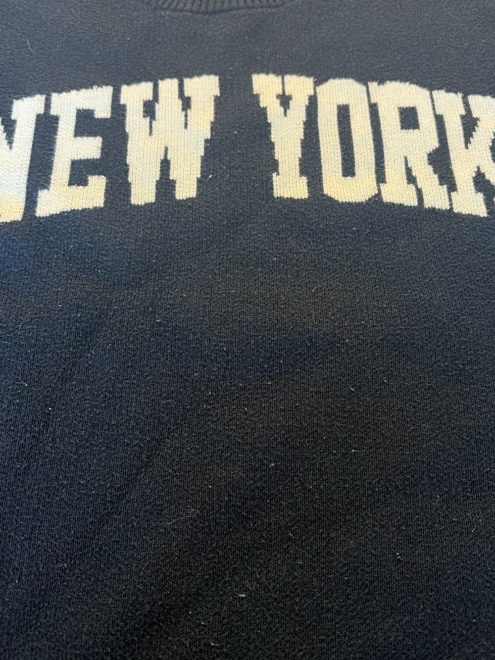 Rue 21 NEW YORK Navy Crewneck Sweater - small - Picture 2 of 4